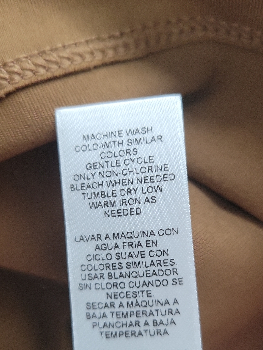 Set of TWO Chico's Microfiber Tank Tops Brown Tan Size XL - Picture 7 of 7